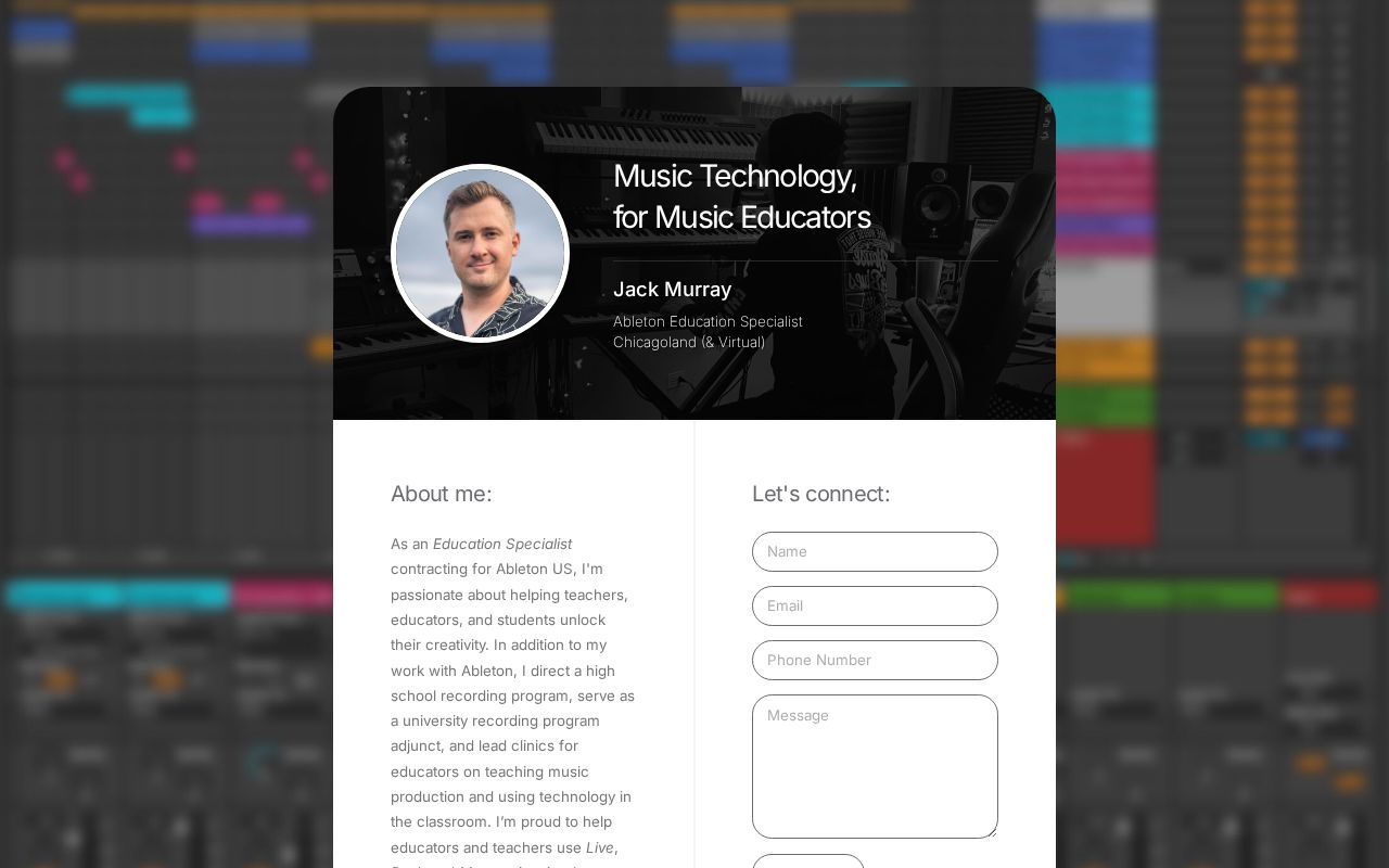 Music Technology Education for Music Educators